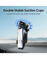 UGREEN Waterfall-shaped Suction Cup Car Holder Gravity Dashboard Phone Holder Universial Mobile Phone Support For iPhone 14 13 Pro Xiaomi for Samsung