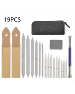 19-piece set of paper erasing pens, smudge pens, sketching and painting correction pens with storage bag