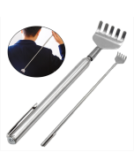 Sold two for one, retractable back stainless steel retractable anti-itch claw massager