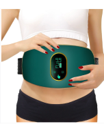 Magnet massage belt abdominal vibration fat removal machine, specifications: green plug-in