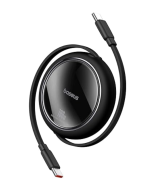 Baseus USB C Cable, 100 W PD 5A QC 4.0 Mini Retractable Fast Charging Cable USB C to USB C Cable, 4-Level Length Preset USB C Charging Cable for iPhone 15 Samsung iPad, Easy to Store, Portable