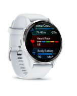 Garmin - Venu 3S GPS Smartwatch 41 mm Fiber-reinforced polymer - Stainless Steel and French Gray