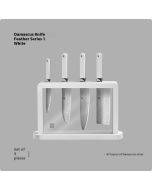 New Huohou Damascus Steel Knife Feather Series Five-piece Set