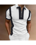 Men's Casual Printed Short Sleeve POLO T-Shirt