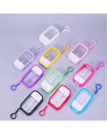 50ML Silicone Drop-proof Protective Case Mini Square Alcohol Perfume Travel Portable Spray Bottle