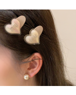Retro love bangs clip female 2023 new letters side clip duckbill clip small exquisite cute hairpin