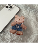 South Korea ins small red book drop plastic animal dog lazy stand desktop support back stickers retractable cat applicable