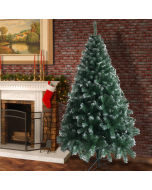 Green spray white 6ft 650 branches PVC material Christmas tree N001