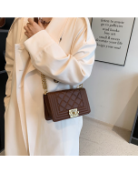 Women Rhombic Chain Shoulder Small Square Bag Handbag