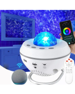 projector lamp kids with music,room galaxy light projector for bedroom WHITE