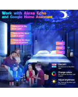 Remote APP control Moon star projector light night,nightlight projector with wifi