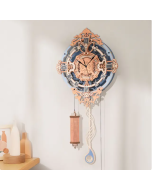 Robotime 3D Wooden Puzzle Gift for Kids Adults Mechanical Design DIY Wall Quartz Clock Crafts Hobbies Gift Room Decoration LC701