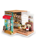 DIY Doll House with Furniture Green Miniature Dollhouse