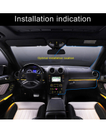 Q50 Car 4 inch HD 1080P Night Vision Front and Rear Dual-lens Driving Recorder