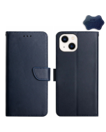 Genuine leather anti-fingerprint left and right open cell phone case