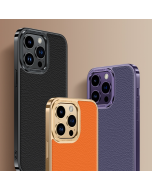 Mulsanne Series Litchi Genuine Leather Phone Case