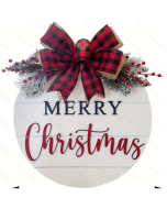 Christmas wooden door sign front door decoration pendant