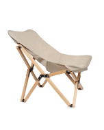 Outdoor Camping Folding ChairButterfly ChairSolid Wood Recliners