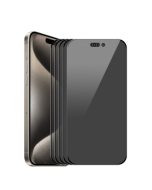 For iPhone 15 Pro 5pcs ENKAY Hat-Prince 28° HD No Shake Full Screen Anti-Peep Film Tempered Glass Protective Film