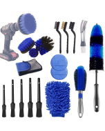 18pcs Car Cleaning Kit Car Wheel Brush Detail Brush Tire Crevice Brush