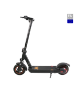 KugooKirin M3 Folding Electric Scooter 10 Inch Tire 500W Motor Max Speed 40km/h Max 40km Range 13Ah Battery BMS LCD Display Front Drum Brake Rear E-Brake LED Light Support NFC Card Built-in 4-Digit Combination Chain Lock - Black