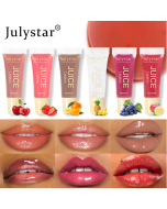 Julystar Beauty Natural Long Lasting Moisturizing Mirror Lip Oil Water Fruit Flavor Doodle Lip Moisturizing Hydrating Lip Glow Lip Balm