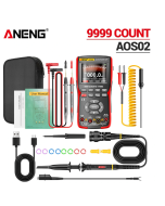 ANENG AOS02 9999 Counts Digital Professional Oscilloscope Multimeter 48M/S 10MHZ PC Waveform Data Storage True RMS Tranistor