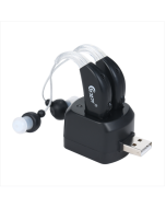 Rechargeable hearing aid personal speaker with charging dock