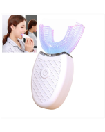 Lazy U-shaped mouth containing teeth whitening electric toothbrush