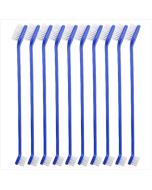 10 per dog and cat Effective pet oral care Pet toothbrush, specification: Blue handle + medium fur (blue)