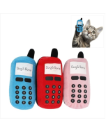WJ010500 Pet Dog and cat toy Mobile Phone Shape Chew Squeak plush practice toy (random color)
