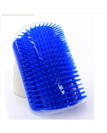 Pet dog and cat self grooming hair removal comb massage hair applicator, color: dark blue