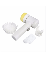 5 in 1 Multifunctional household Electric Magic Brush ABS Nylon Kitchen Bathtub Cleaning Window Brush Cleaning brush (white)