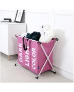 Foldable three-compartment dirty laundry basket Dirty laundry home storage box