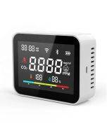 RSH Tuya WiFi Smart CO2 detector Monitor Carbon Dioxide Detector CO2 Meter Indoor Smart Home Greenhouse Air Humiture Sensor Monitor Work with Alexa Google Assistance