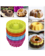 12 sell thread shape baking jelly mold silicone pudding cake muffin doughnut mold