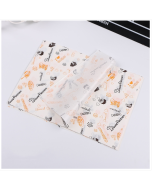 100 pieces of cake greaseproof paper baking packaging tray paper hamburger paper, color: fancy pastry