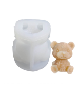 Cartoon milk tea coffee bear ice cube silicone mold Aromatherapy candle plaster drop glue mold