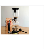 Classic Siphon coffee pot Black handle glass Siphon pot Size: 37.5x11.3cm (black)