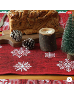 Snow Man Christmas Table Runner