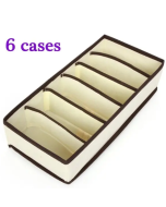 4Pcs Closet Foldable Cloth Storage Bins Socks Bra Underwear Drawer Divider Storage Box