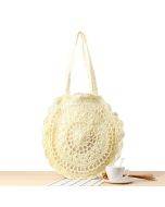 Straw Hollow Out Round Bag Shoulder Bag For Women