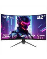 KTC H32S17F 32'' Curved Gaming Monitor, 1920*1080 HVA Panel, 240Hz Refresh Rate, 125% sRGB, 3500:1 Contrast Ratio, Adaptive Sync, HDR10, 3ms Response Time, 2*HDMI2.0 1*DP1.4 1*USB2.0 1*Audio, VESA Mount, Adjustable Tilt, Low Blue Light