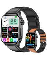 ET580 smart watch AMOLED non-invasive blood sugar, uric acid and blood lipid measurement HD screen Bluetooth call watch