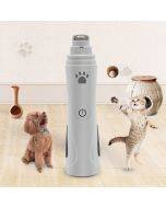 RC-306 Animal Nail Grinding Device USB Automatic Nail Repair Device (White)