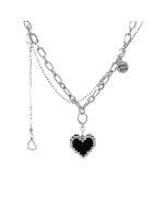 Women's letters Versatile titanium steel necklace Fried Dough Twists chain