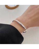 925 Sterling Silver Retro Open Bracelet Handpiece