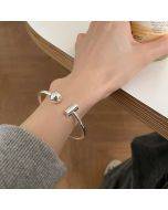 925 Sterling Silver Retro Open Bracelet Handpiece5