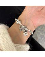 925 Sterling Silver Retro Open Bracelet Handpiece6