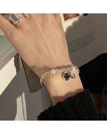 925 Sterling Silver Retro Open Bracelet Handpiece24